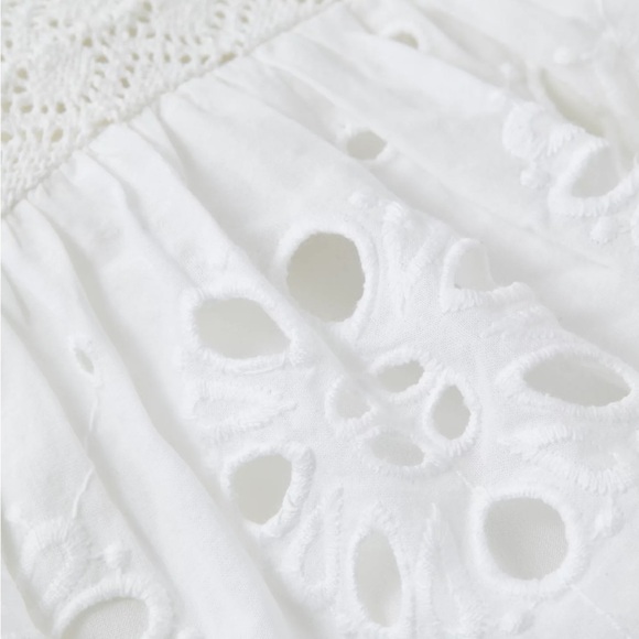 American Eagle Outfitters White Tiered Midi Sundress - Picture 4 of 5